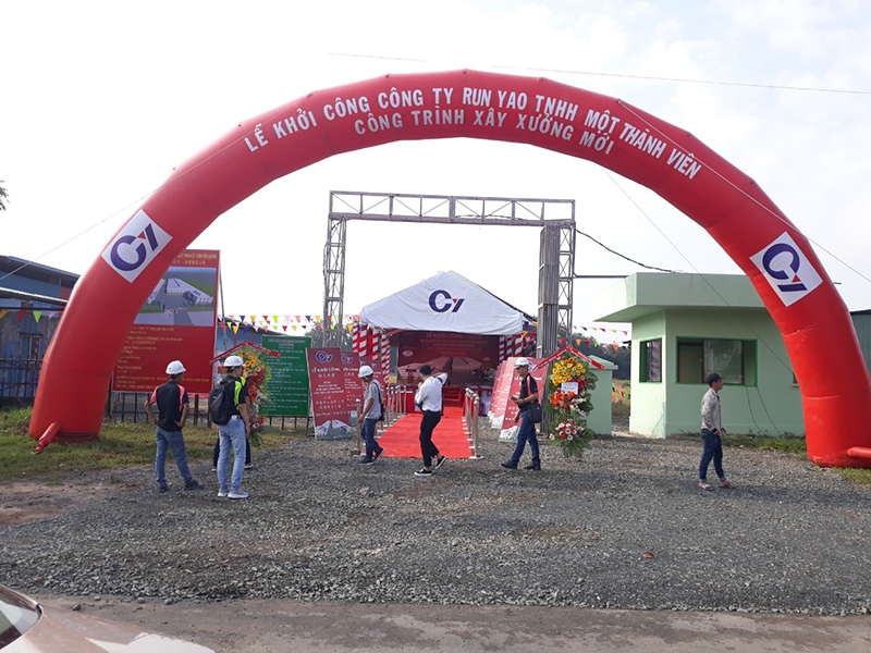 Lễ khởi công công ty TNHH MTV Run Yao (Đài Loan) 1 lễ khởi công